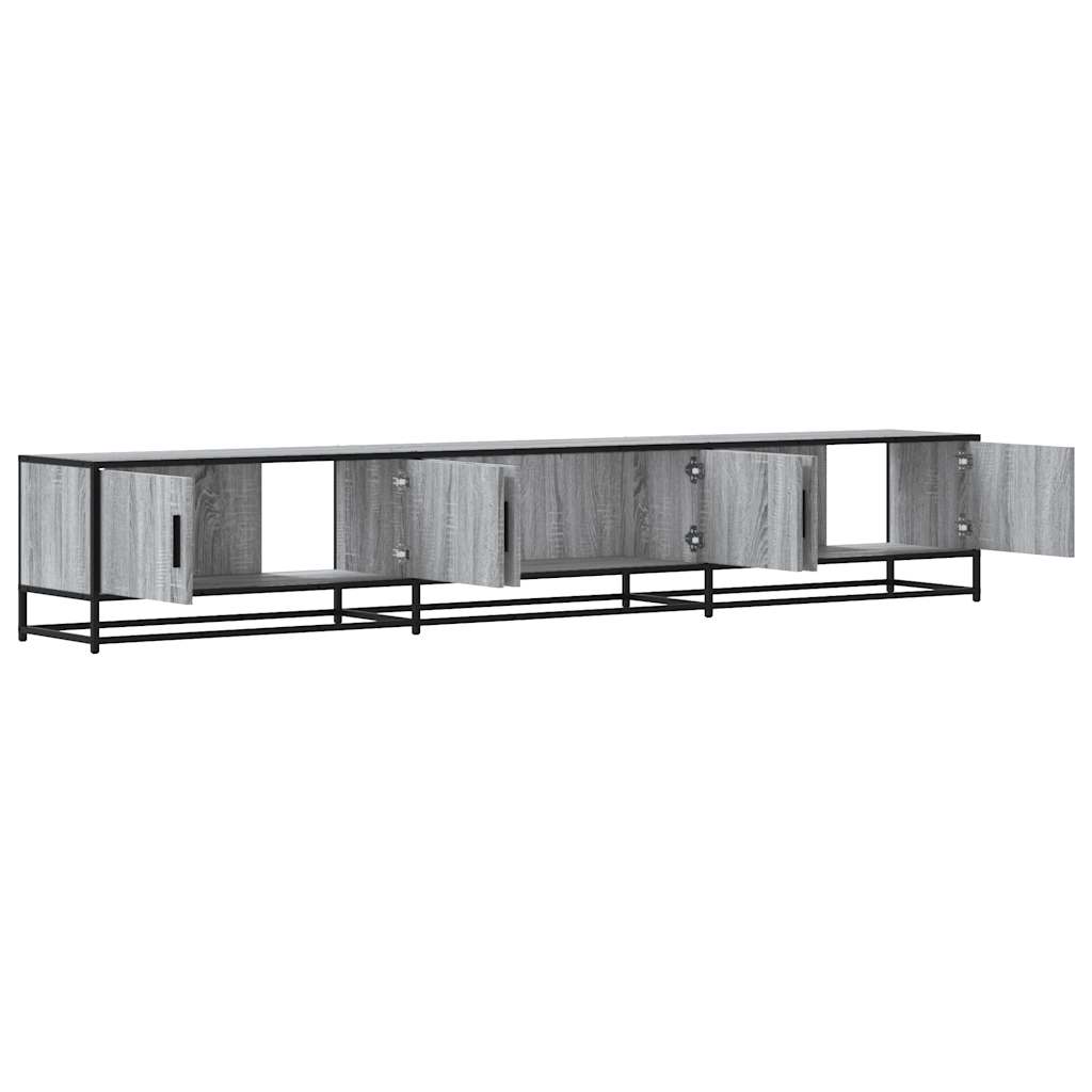 vidaXL Dulap TV, gri sonoma, 240x35x41 cm, lemn prelucrat