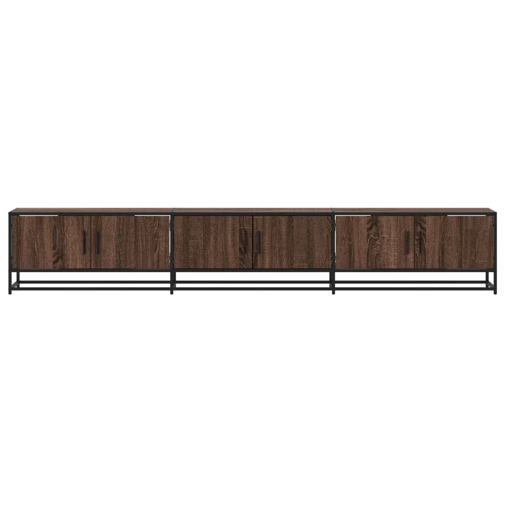 vidaXL Comodă TV, stejar maro, 240x35x41 cm, lemn prelucrat