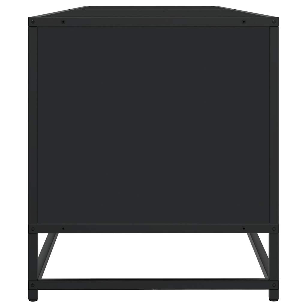 vidaXL Comodă TV, negru, 180,5x40x46 cm, lemn prelucrat