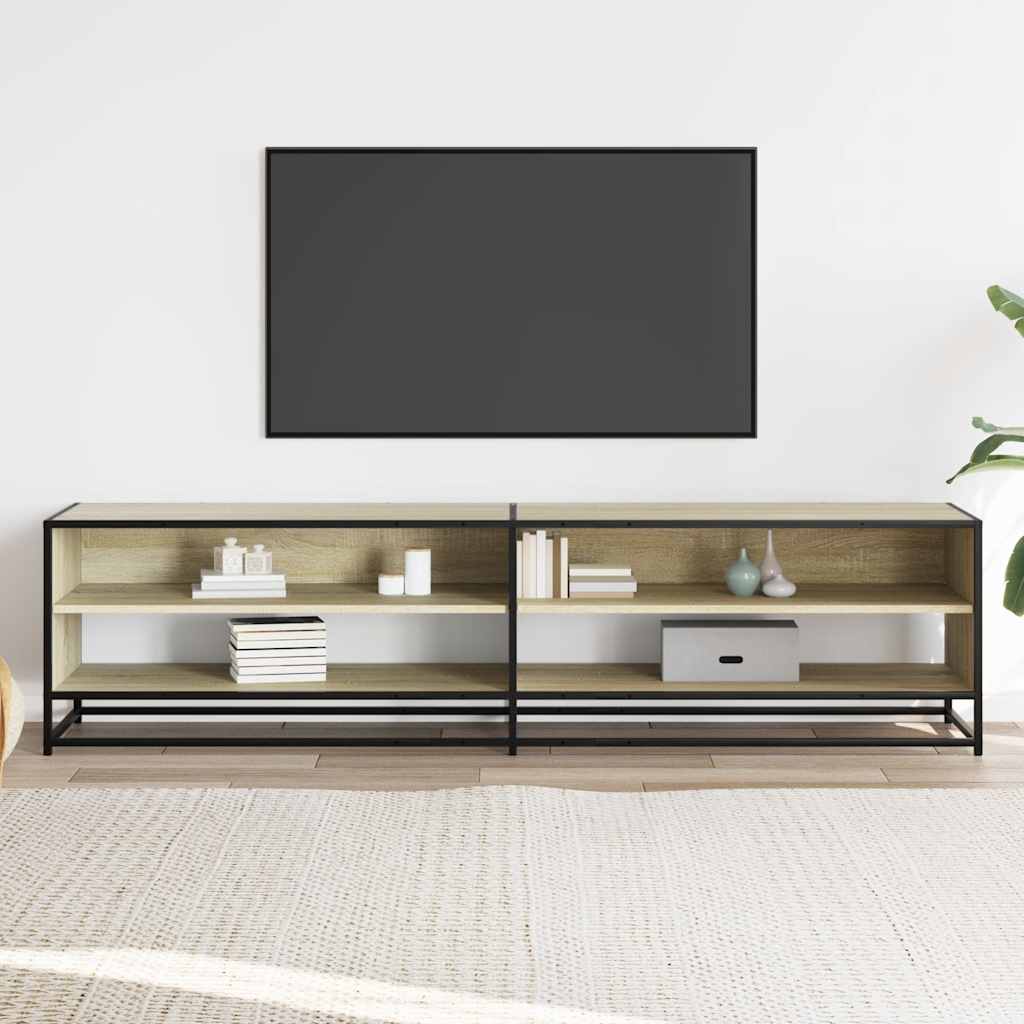 vidaXL Comodă TV, stejar sonoma, 180,5x40x46 cm, lemn prelucrat vidaXL Comodă TV, stejar sonoma, 180,5x40x46 cm, lemn prelucrat