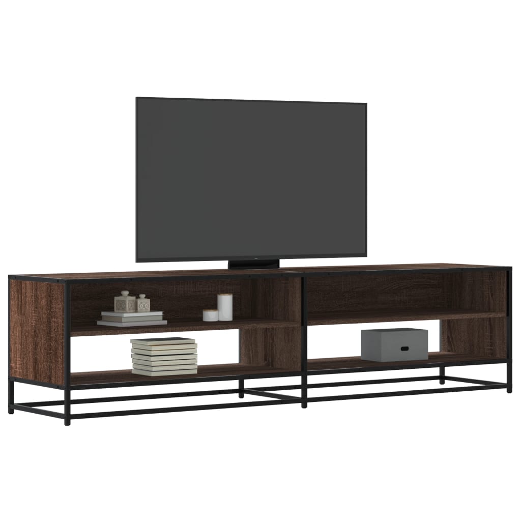 vidaXL Dulap TV, stejar maro, 180,5x40x46 cm, lemn prelucrat vidaXL Dulap TV, stejar maro, 180,5x40x46 cm, lemn prelucrat