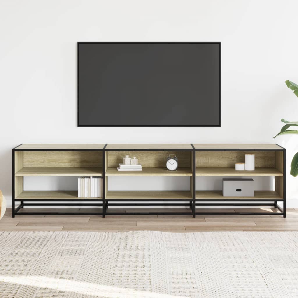 vidaXL Comodă TV, stejar sonoma, 180x40x46 cm, lemn prelucrat vidaXL Comodă TV, stejar sonoma, 180x40x46 cm, lemn prelucrat