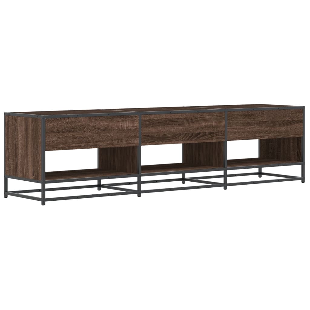 vidaXL Comodă TV, stejar maro, 180x40x46 cm, lemn prelucrat