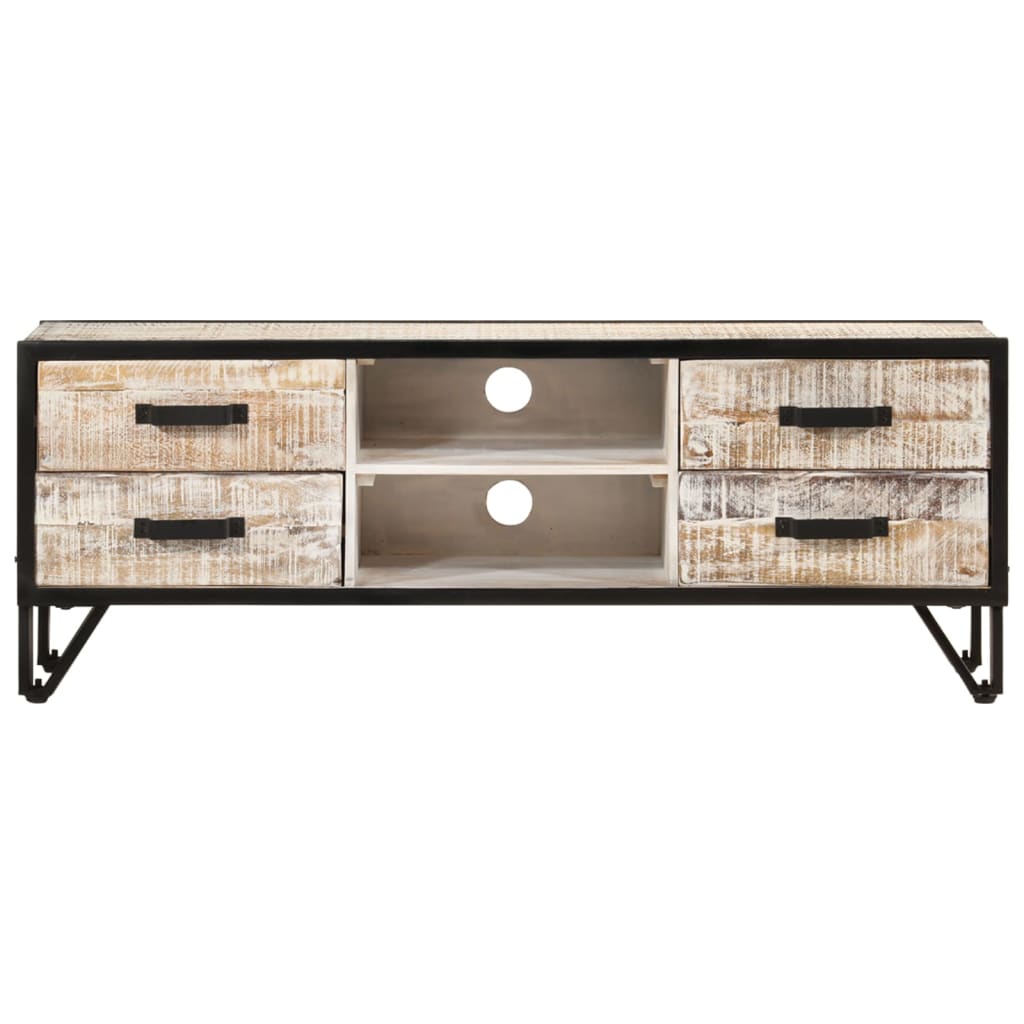 vidaXL Comodă TV, 110x30x41 cm, lemn masiv de acacia