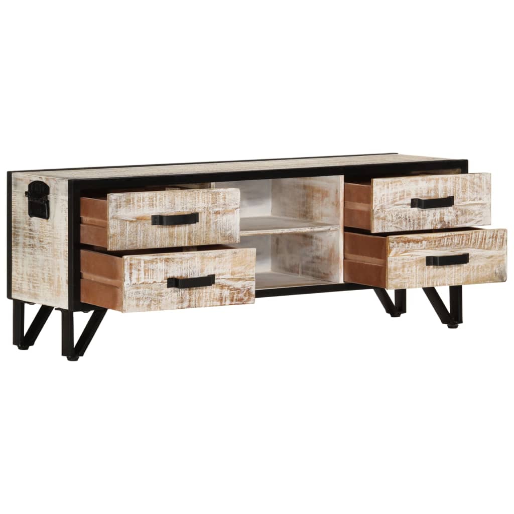 vidaXL Comodă TV, 110x30x41 cm, lemn masiv de acacia