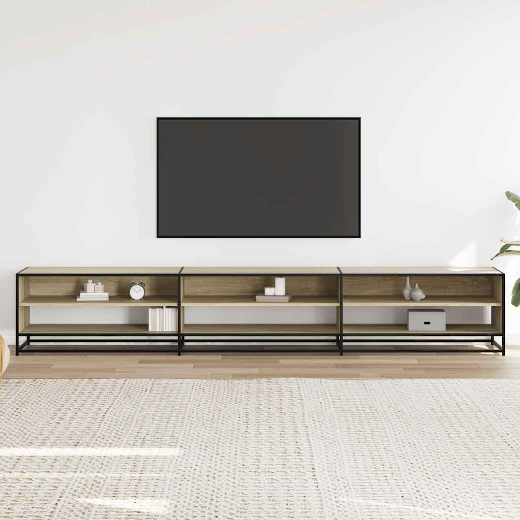 vidaXL Comodă TV, stejar sonoma, 270x40x46 cm, lemn prelucrat vidaXL Comodă TV, stejar sonoma, 270x40x46 cm, lemn prelucrat
