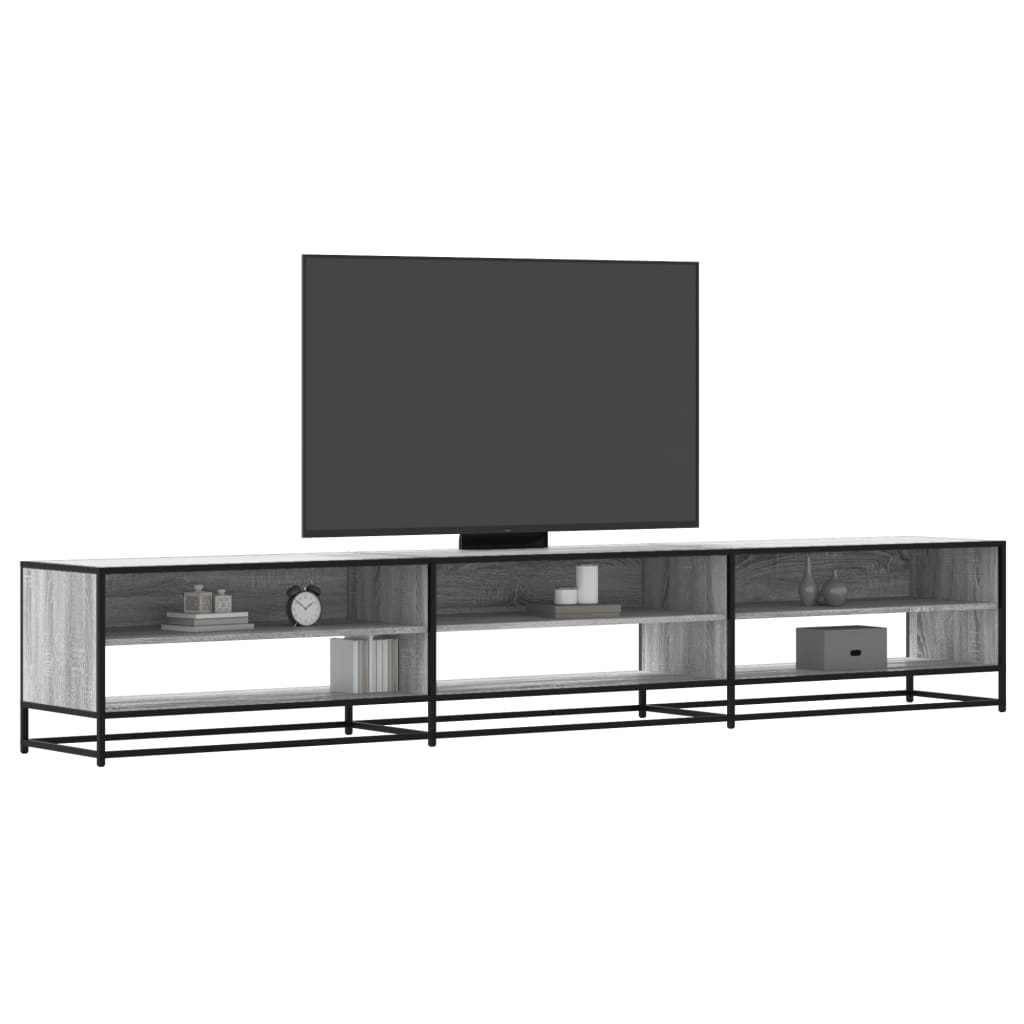 vidaXL Comodă TV, gri sonoma, 270x40x46 cm, lemn compozit vidaXL Comodă TV, gri sonoma, 270x40x46 cm, lemn compozit