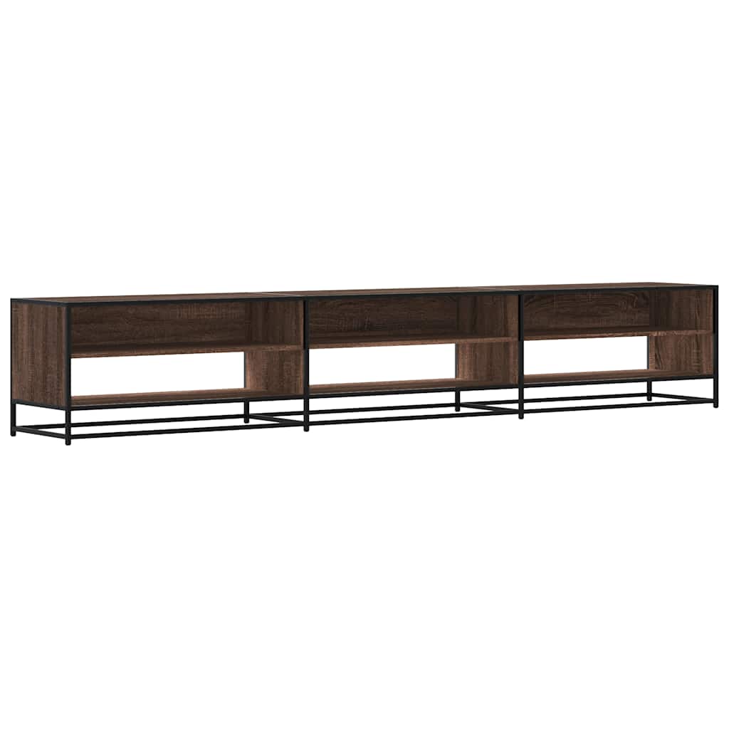 vidaXL Comodă TV, stejar maro, 270x40x46 cm, lemn prelucrat