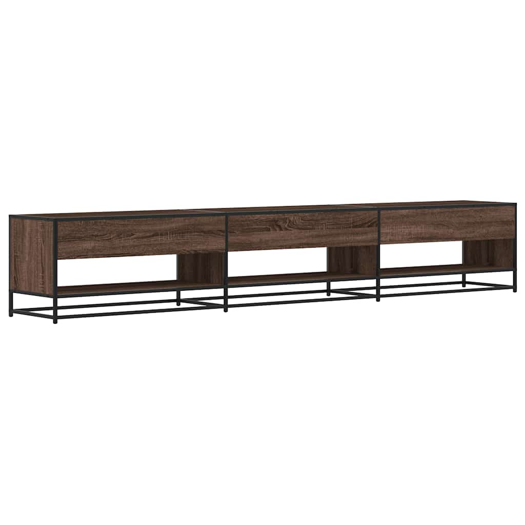 vidaXL Comodă TV, stejar maro, 270x40x46 cm, lemn prelucrat