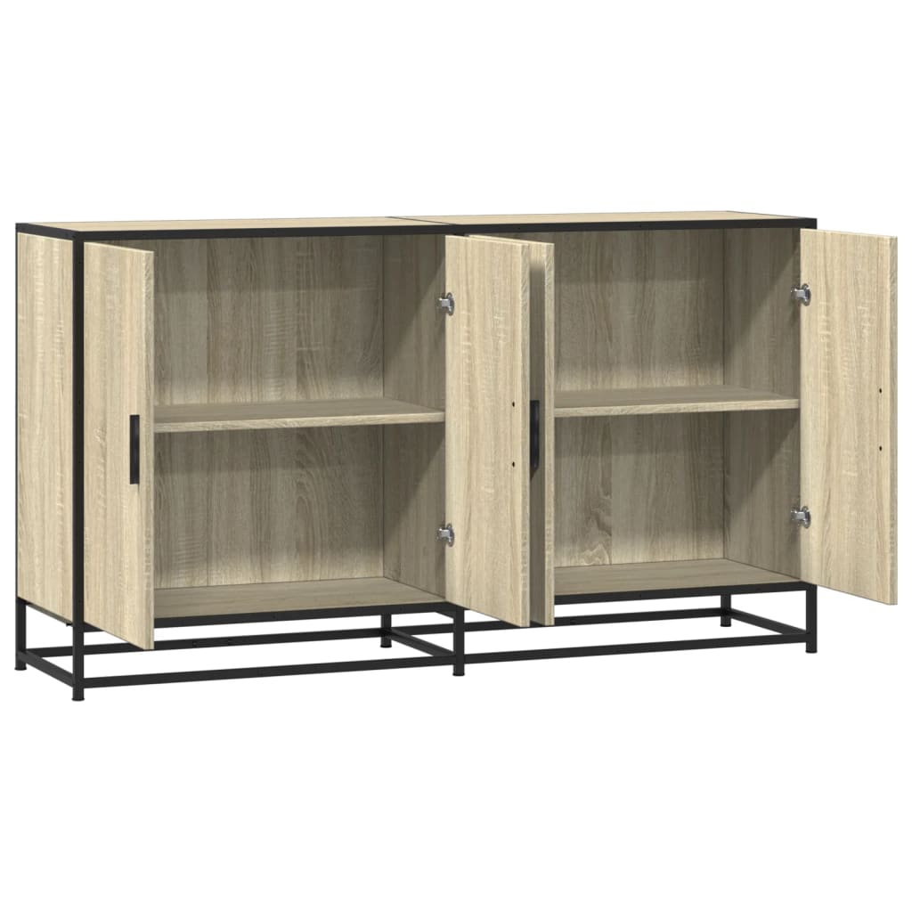 vidaXL Dulap, stejar sonoma, 134x35x76 cm, lemn prelucrat