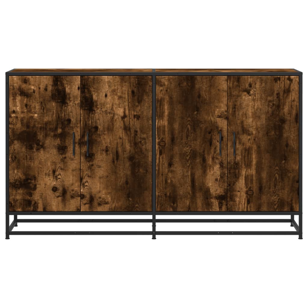 vidaXL Servantă, stejar afumat, 134x35x76 cm, lemn prelucrat vidaXL Servantă, stejar afumat, 134x35x76 cm, lemn prelucrat