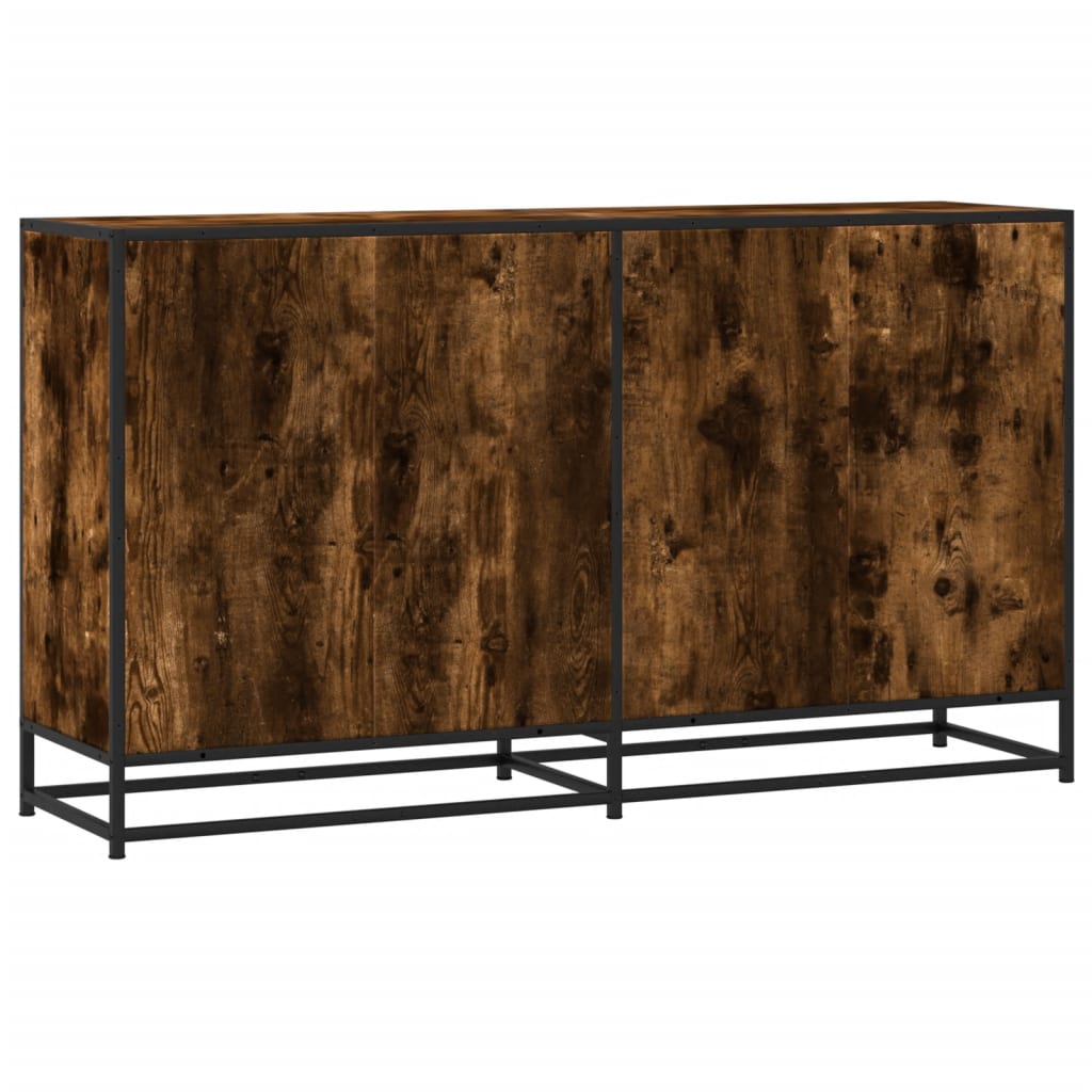 vidaXL Servantă, stejar afumat, 134x35x76 cm, lemn prelucrat vidaXL Servantă, stejar afumat, 134x35x76 cm, lemn prelucrat