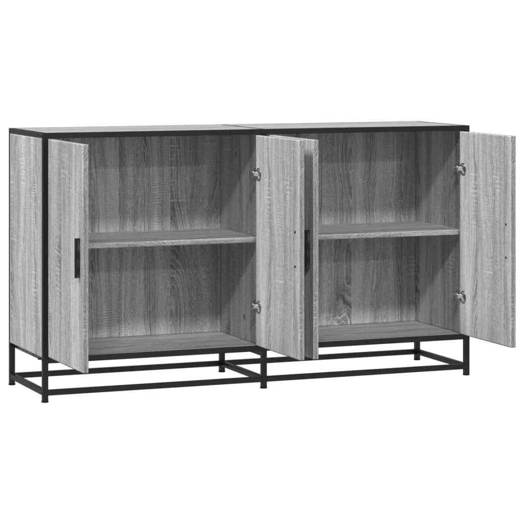 vidaXL Dulap, gri sonoma, 134x35x76 cm, lemn prelucrat
