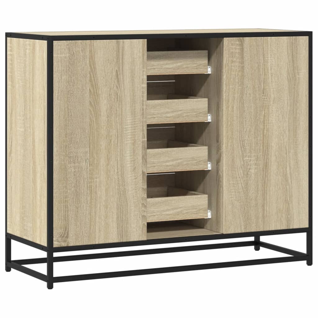 vidaXL Dulap, stejar sonoma, 92x35x76 cm, lemn prelucrat