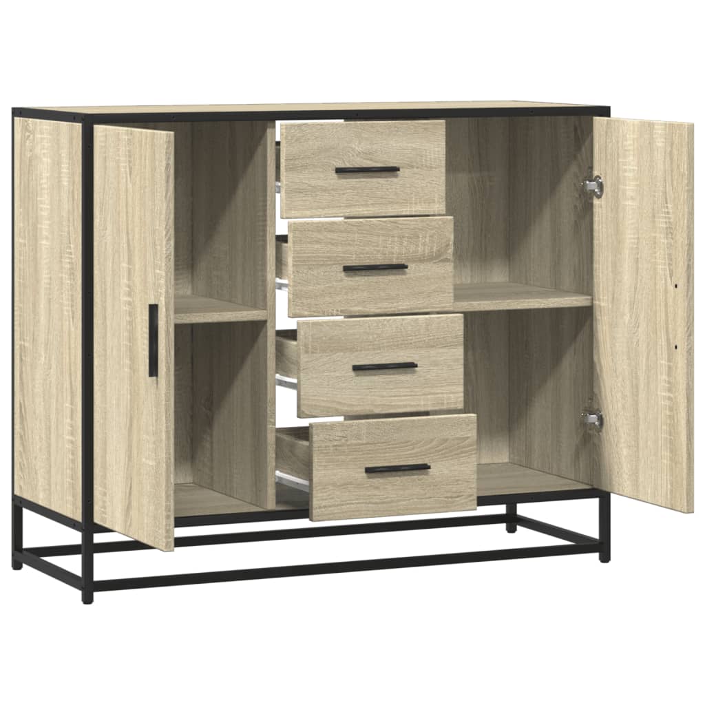 vidaXL Dulap, stejar sonoma, 92x35x76 cm, lemn prelucrat