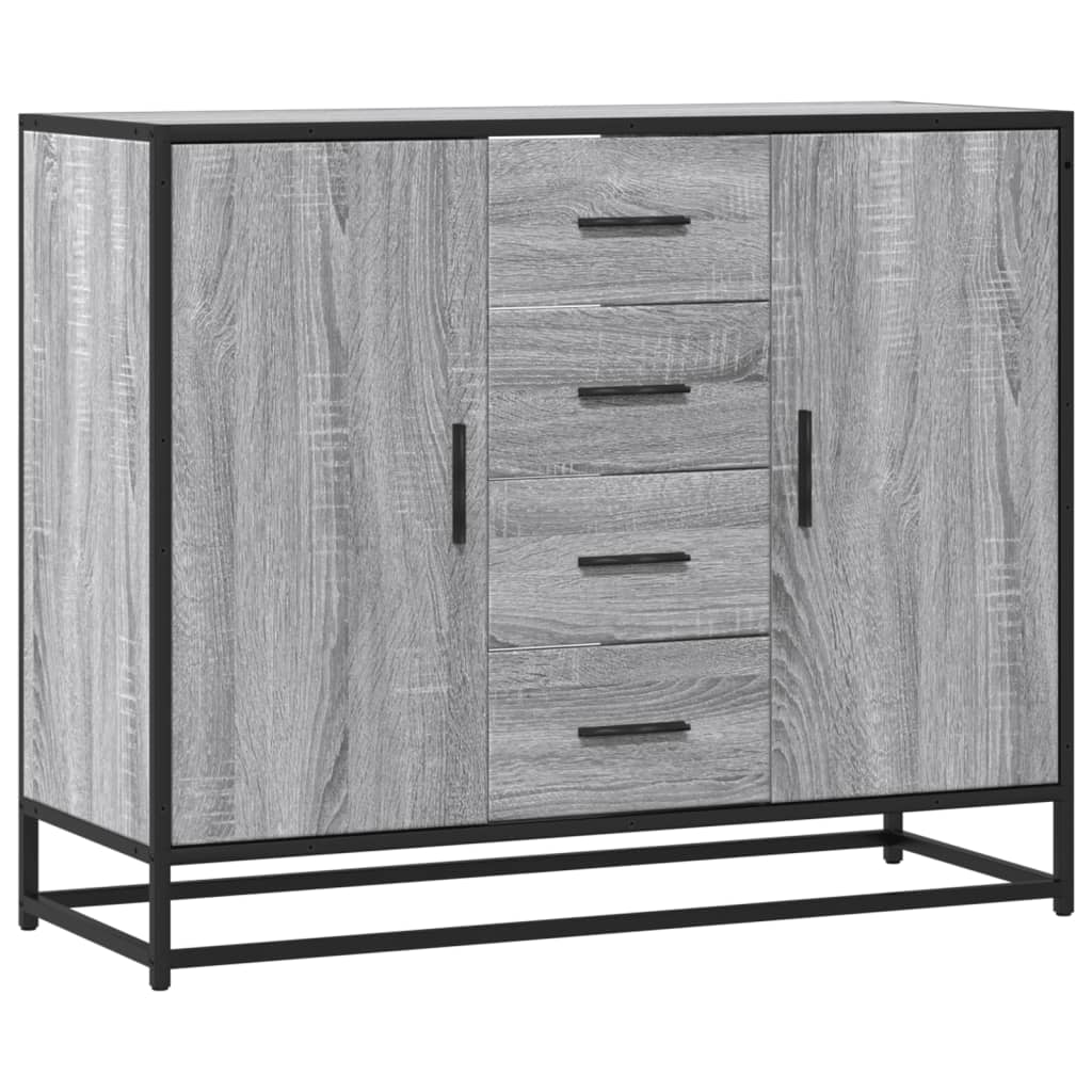 vidaXL Dulap, gri sonoma, 92x35x76 cm, lemn prelucrat