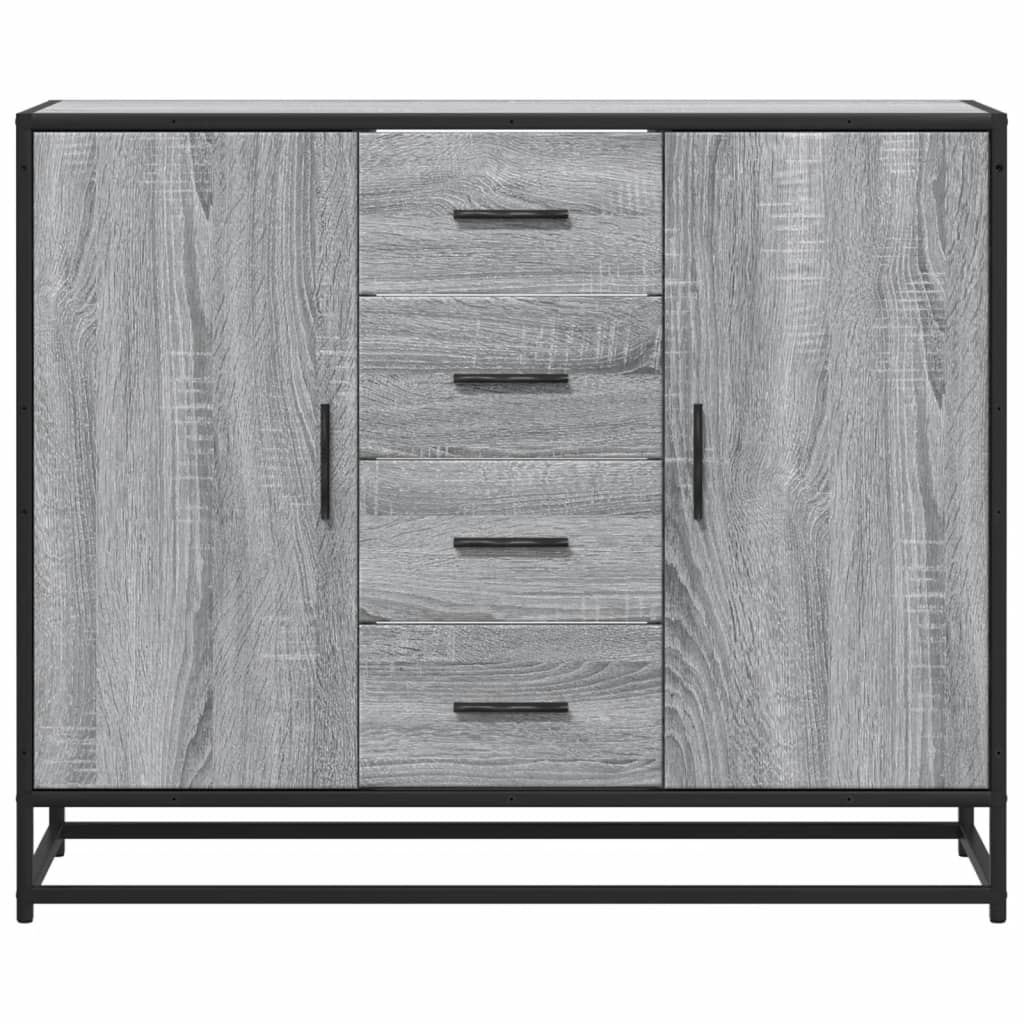 vidaXL Dulap, gri sonoma, 92x35x76 cm, lemn prelucrat