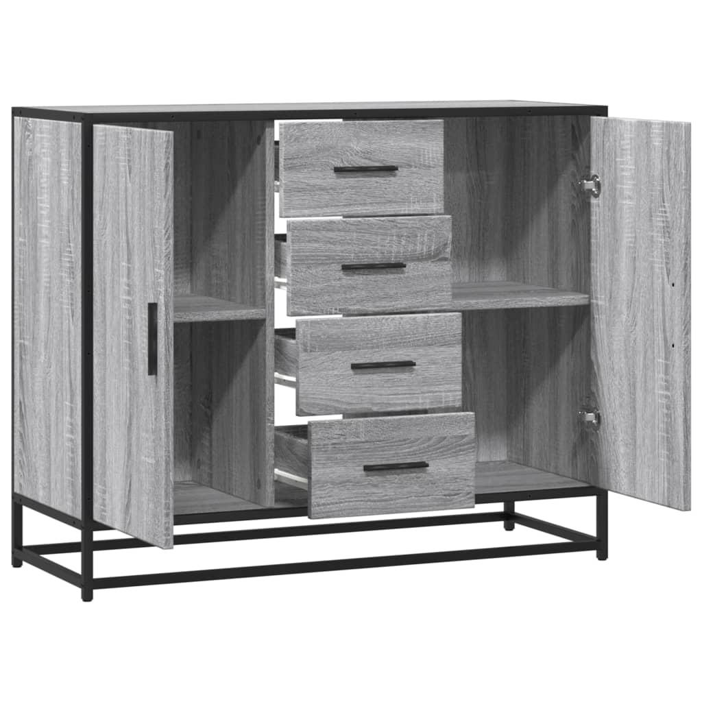 vidaXL Dulap, gri sonoma, 92x35x76 cm, lemn prelucrat