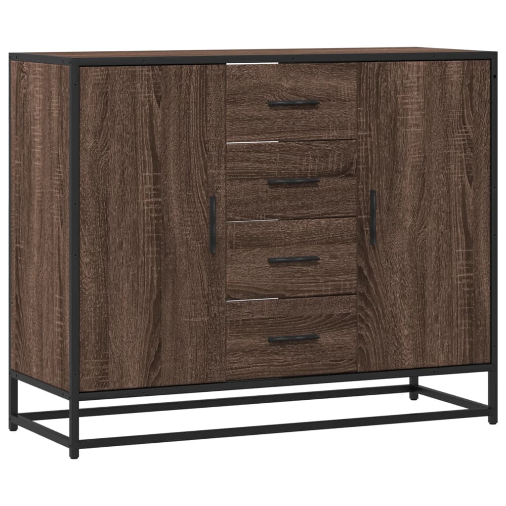 vidaXL Dulap, stejar maro, 92x35x76 cm, lemn prelucrat