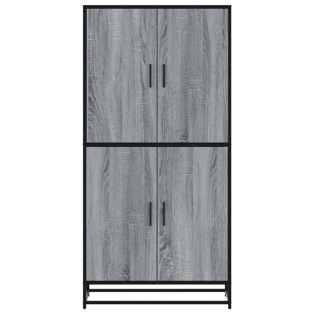vidaXL Dulap nalt gri sonoma 68x35x139 cm lemn prelucrat