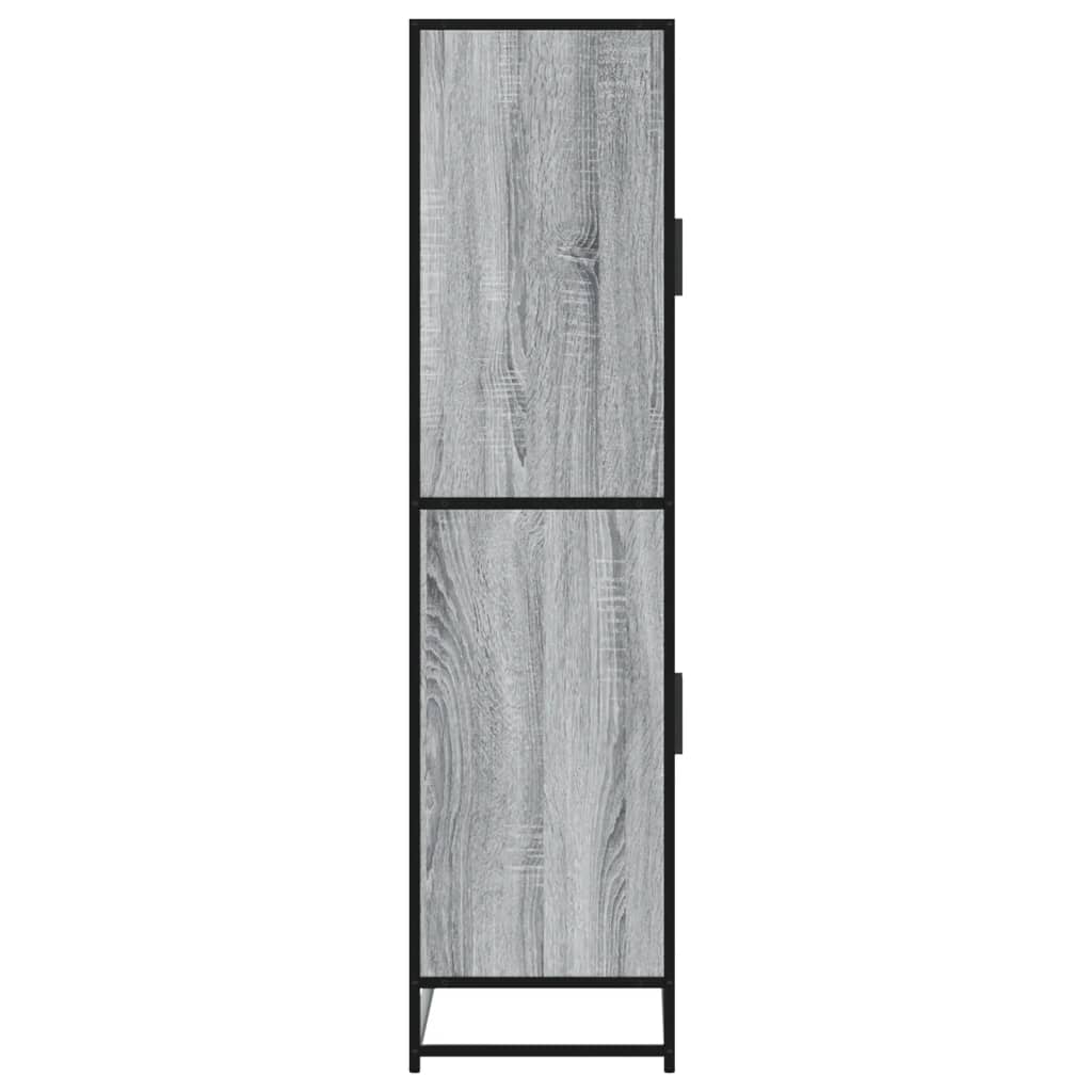 vidaXL Dulap nalt gri sonoma 68x35x139 cm lemn prelucrat