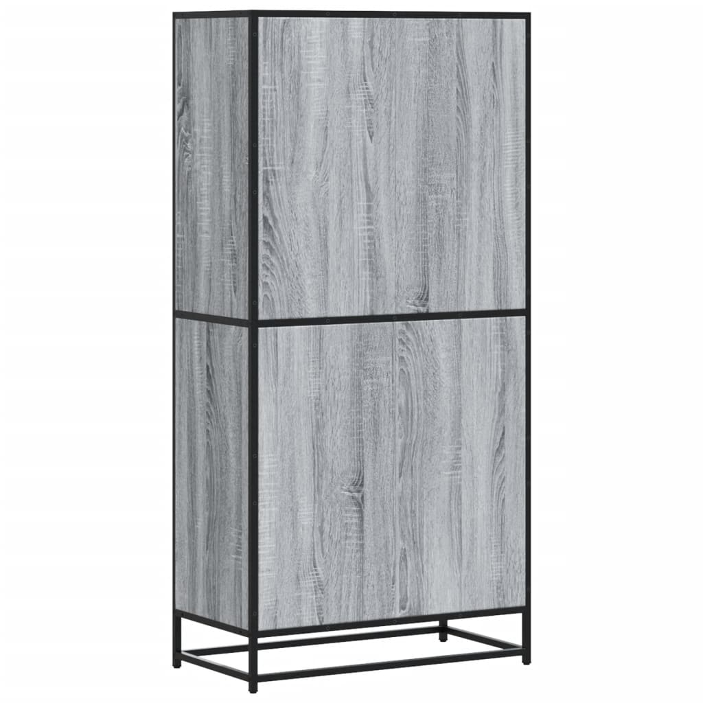 vidaXL Dulap nalt gri sonoma 68x35x139 cm lemn prelucrat