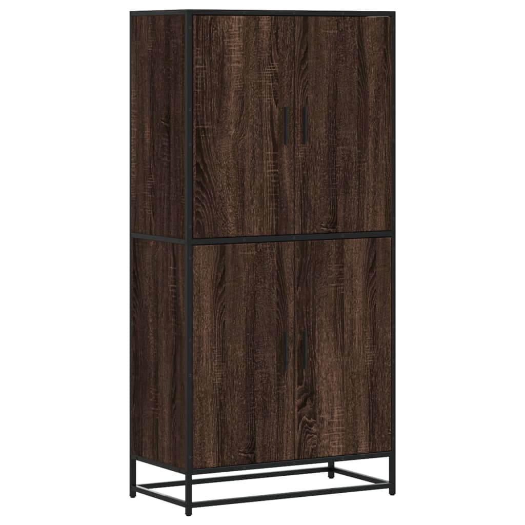 vidaXL Dulap nalt stejar maro 68x35x139 cm lemn prelucrat