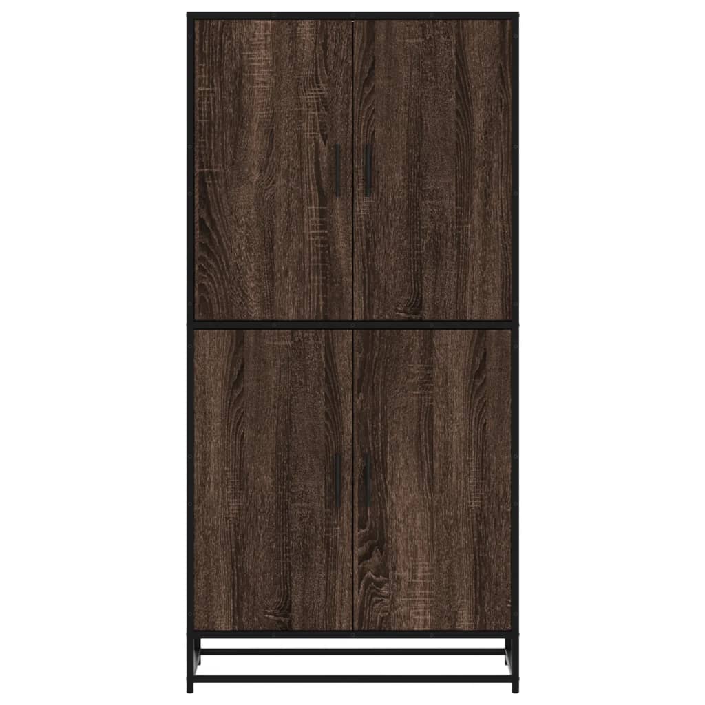 vidaXL Dulap nalt stejar maro 68x35x139 cm lemn prelucrat