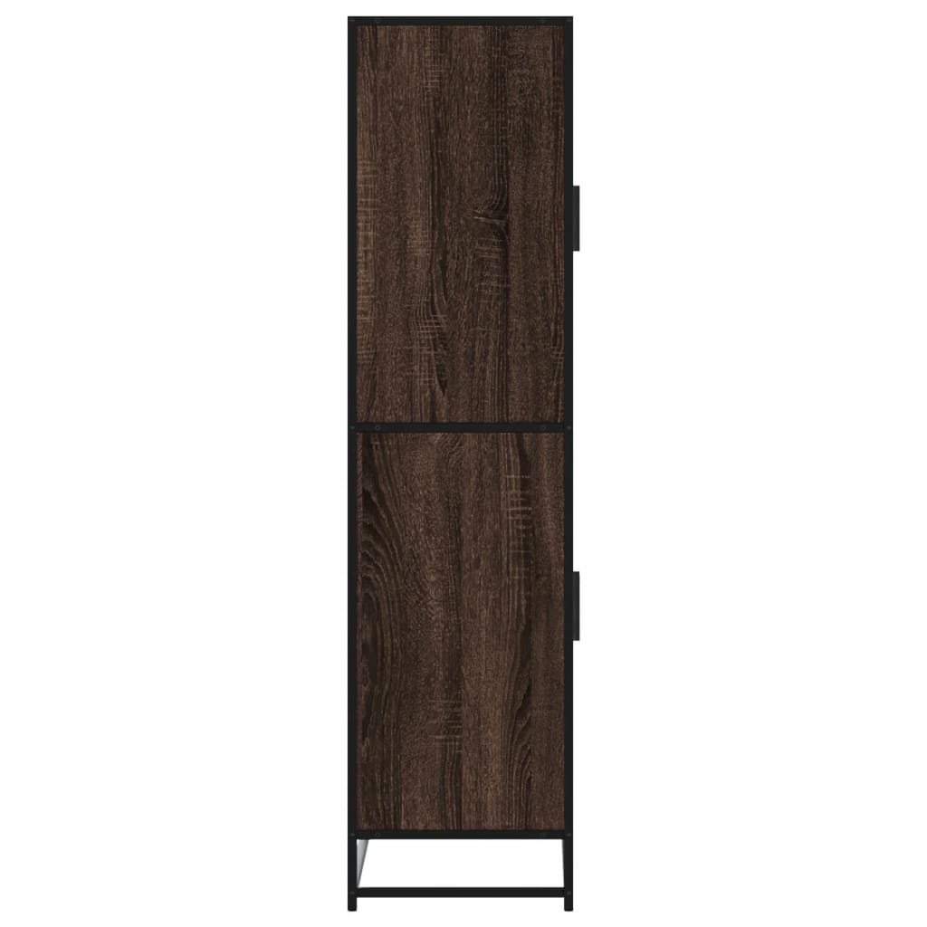 vidaXL Dulap nalt stejar maro 68x35x139 cm lemn prelucrat