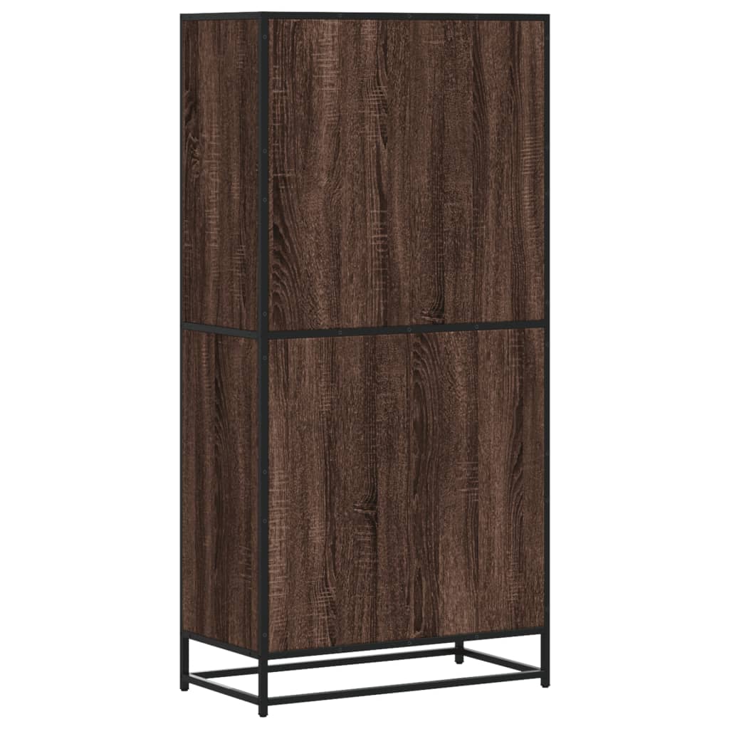 vidaXL Dulap nalt stejar maro 68x35x139 cm lemn prelucrat