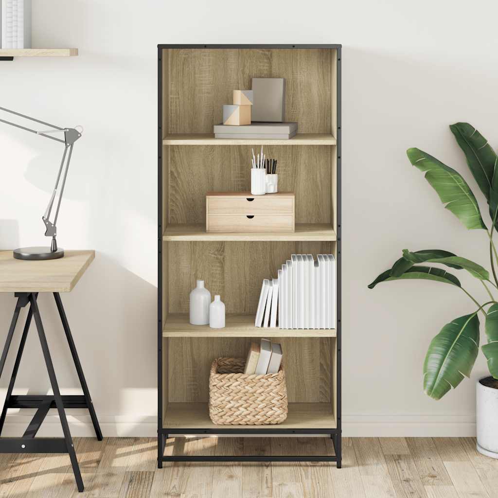 vidaXL Bibliotecă, stejar sonoma, 60x35x139 cm, lemn prelucrat vidaXL Bibliotecă, stejar sonoma, 60x35x139 cm, lemn prelucrat