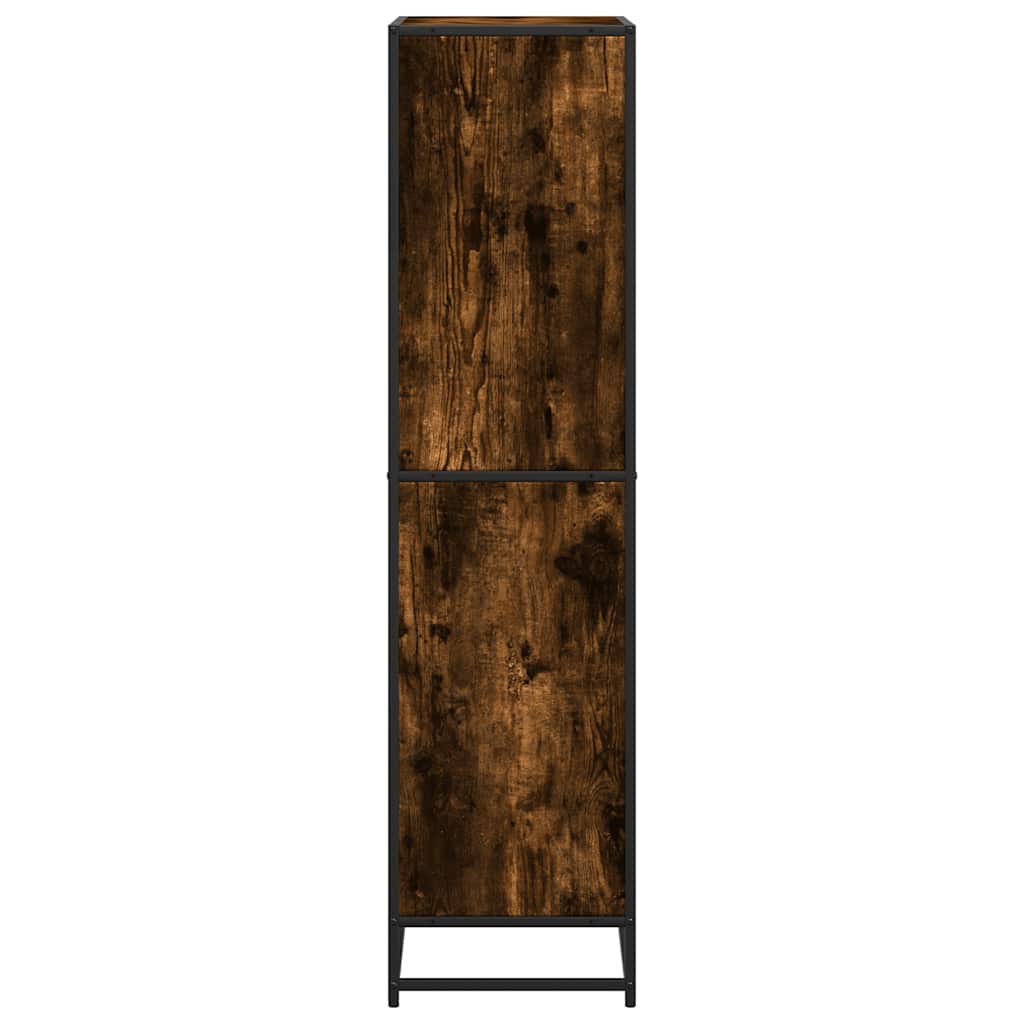 vidaXL Bibliotecă, stejar fumuriu, 60x35x139 cm, lemn prelucrat vidaXL Bibliotecă, stejar fumuriu, 60x35x139 cm, lemn prelucrat