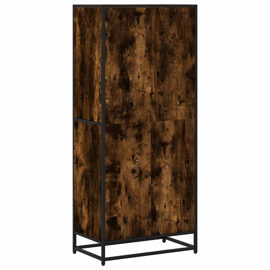 vidaXL Bibliotecă, stejar fumuriu, 60x35x139 cm, lemn prelucrat vidaXL Bibliotecă, stejar fumuriu, 60x35x139 cm, lemn prelucrat