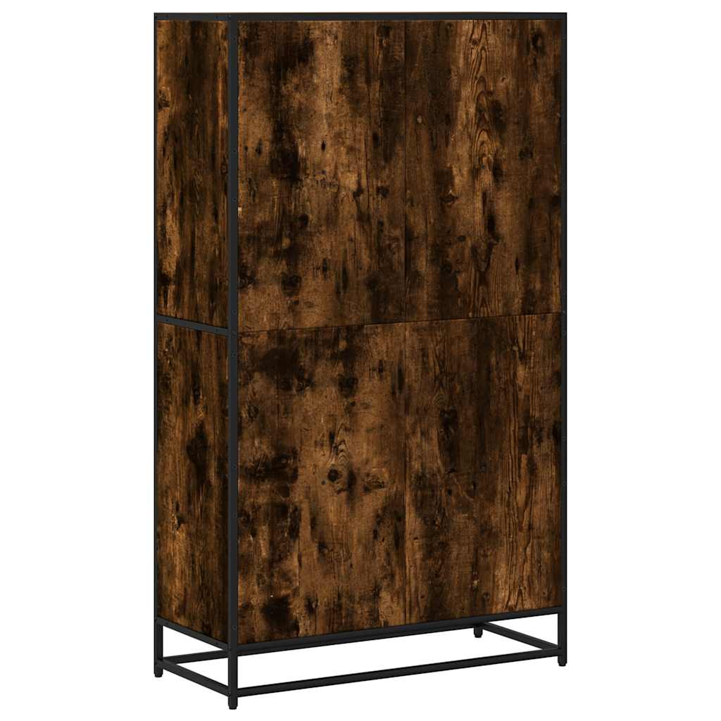 vidaXL Bibliotecă, stejar fumuriu, 80,5x35x139 cm, lemn prelucrat vidaXL Bibliotecă, stejar fumuriu, 80,5x35x139 cm, lemn prelucrat