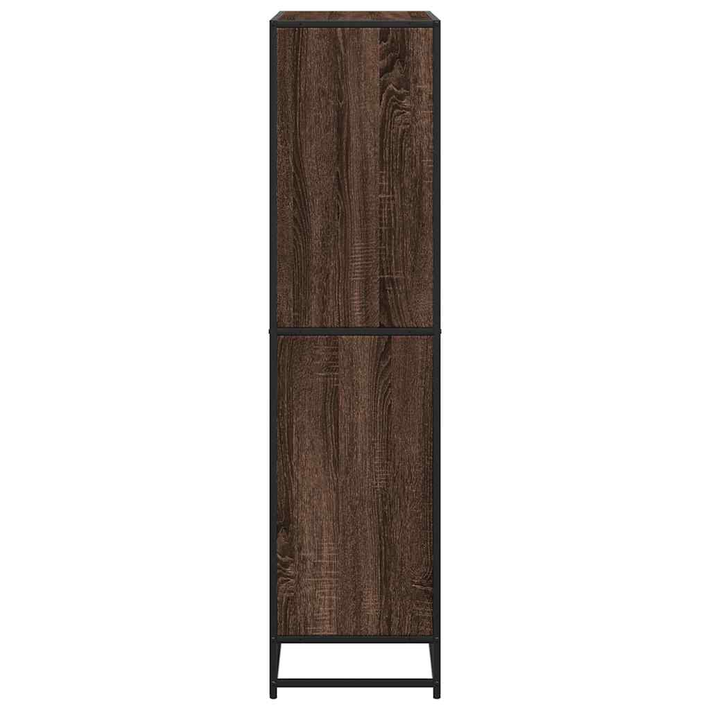 vidaXL Bibliotecă, stejar maro, 80,5x35x139 cm, lemn prelucrat vidaXL Bibliotecă, stejar maro, 80,5x35x139 cm, lemn prelucrat