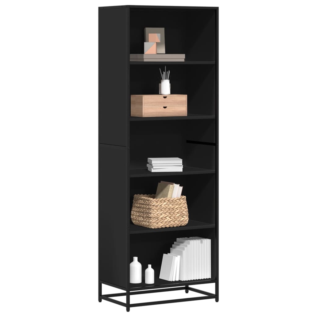 vidaXL Bibliotecă, negru, 60x35x170,5 cm, lemn prelucrat vidaXL Bibliotecă, negru, 60x35x170,5 cm, lemn prelucrat