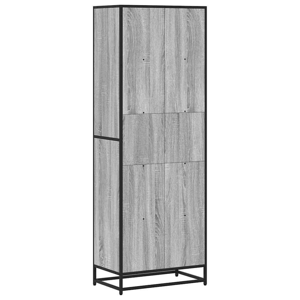 vidaXL Bibliotecă, gri sonoma, 60x35x170,5 cm, lemn prelucrat vidaXL Bibliotecă, gri sonoma, 60x35x170,5 cm, lemn prelucrat