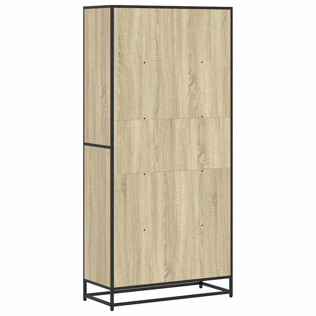 vidaXL Bibliotecă, stejar sonoma, 80,5x35x170,5 cm, lemn prelucrat vidaXL Bibliotecă, stejar sonoma, 80,5x35x170,5 cm, lemn prelucrat