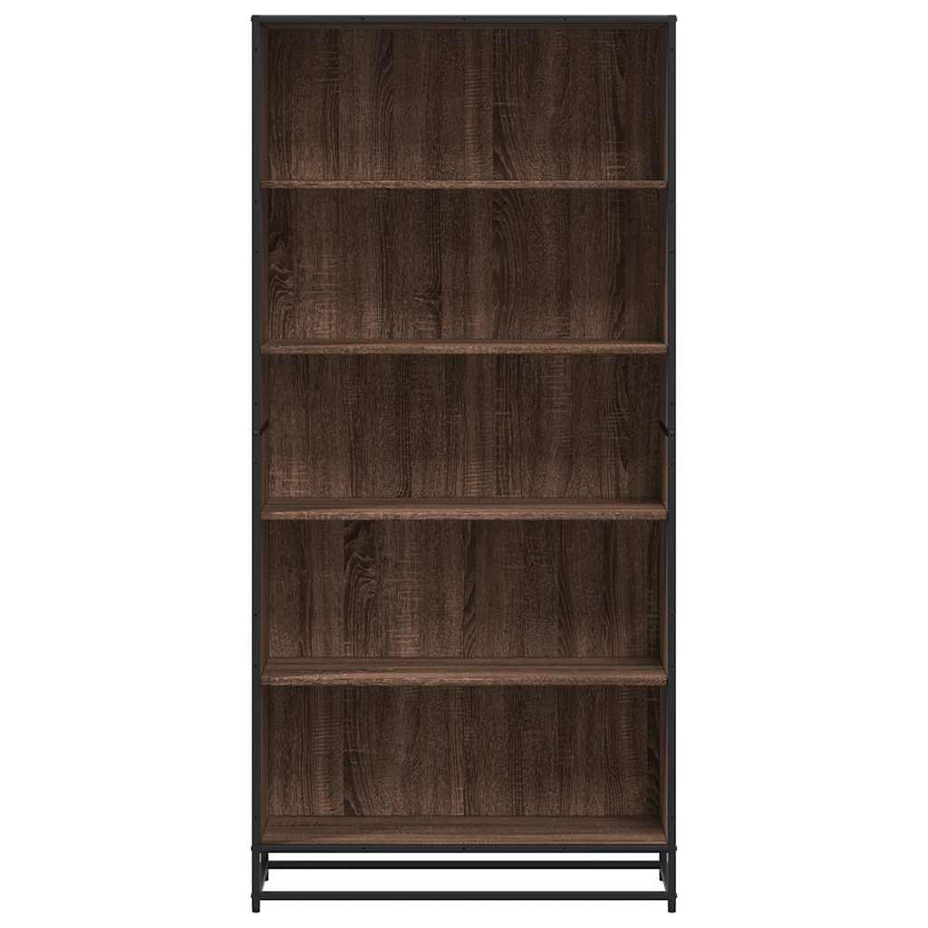 vidaXL Bibliotecă, stejar maro, 80,5x35x170,5 cm, lemn prelucrat vidaXL Bibliotecă, stejar maro, 80,5x35x170,5 cm, lemn prelucrat
