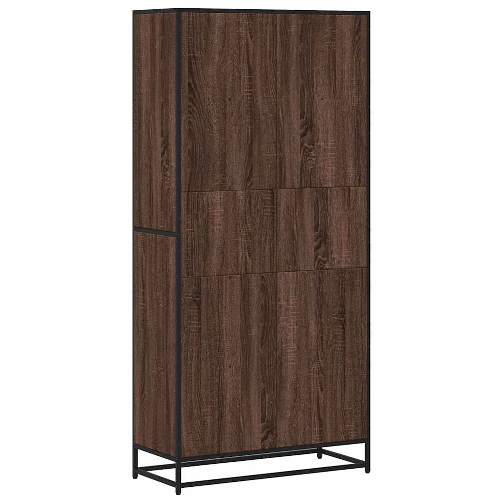 vidaXL Bibliotecă, stejar maro, 80,5x35x170,5 cm, lemn prelucrat vidaXL Bibliotecă, stejar maro, 80,5x35x170,5 cm, lemn prelucrat