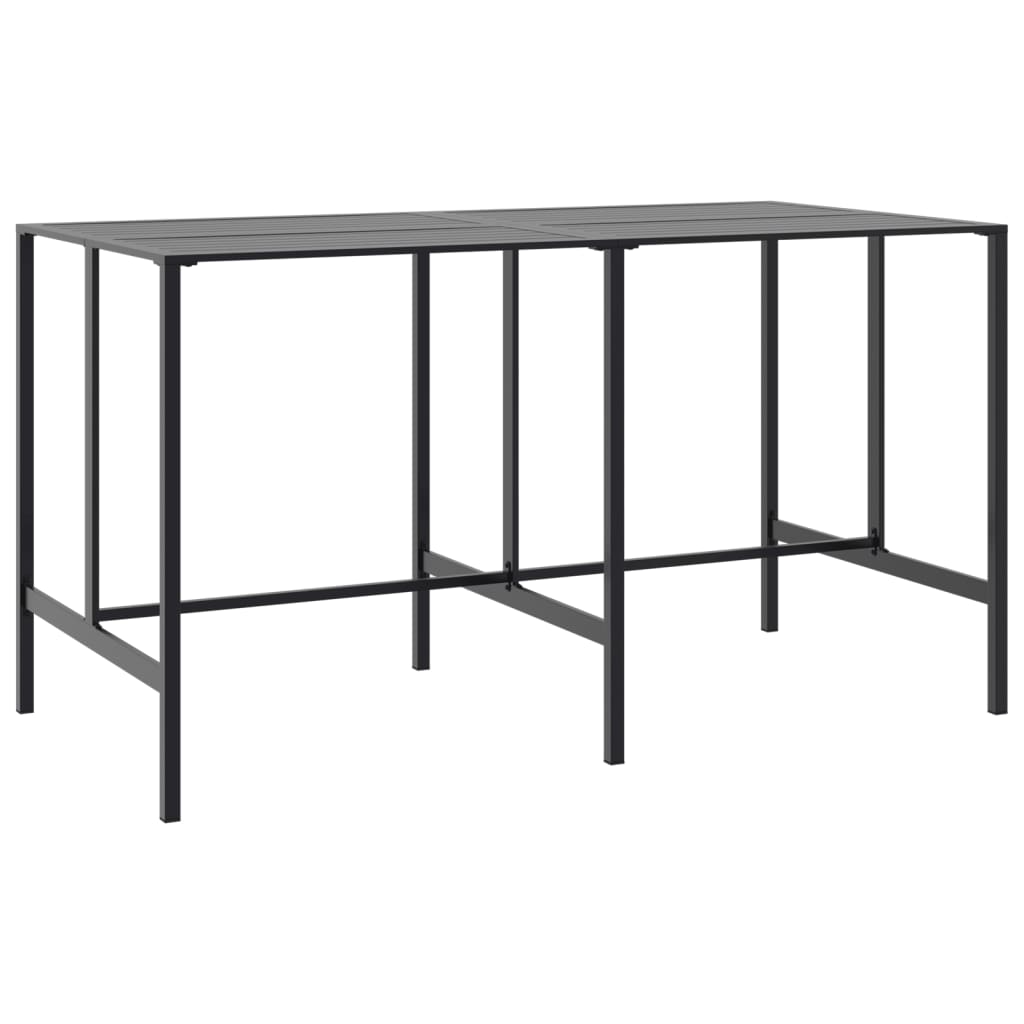 vidaXL Masă de bar, negru, 200x100x110 cm, oțel vopsit electrostatic vidaXL Masă de bar, negru, 200x100x110 cm, oțel vopsit electrostatic