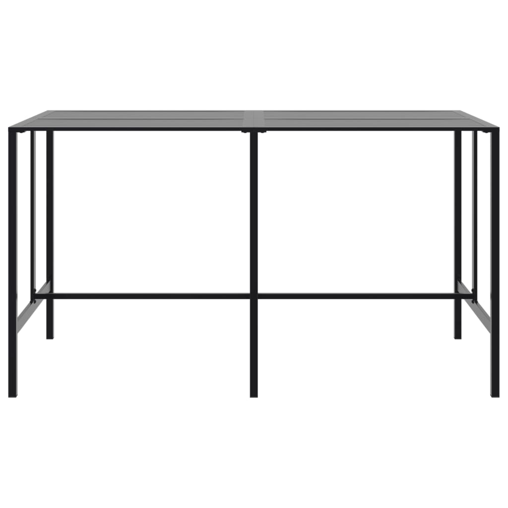 vidaXL Masă de bar, negru, 200x100x110 cm, oțel vopsit electrostatic vidaXL Masă de bar, negru, 200x100x110 cm, oțel vopsit electrostatic