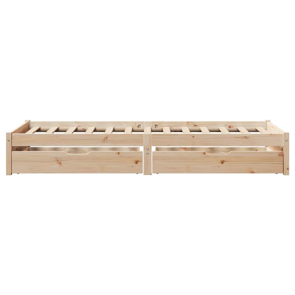 vidaXL Cadru de pat fără saltea, 75x190 cm, lemn masiv de pin