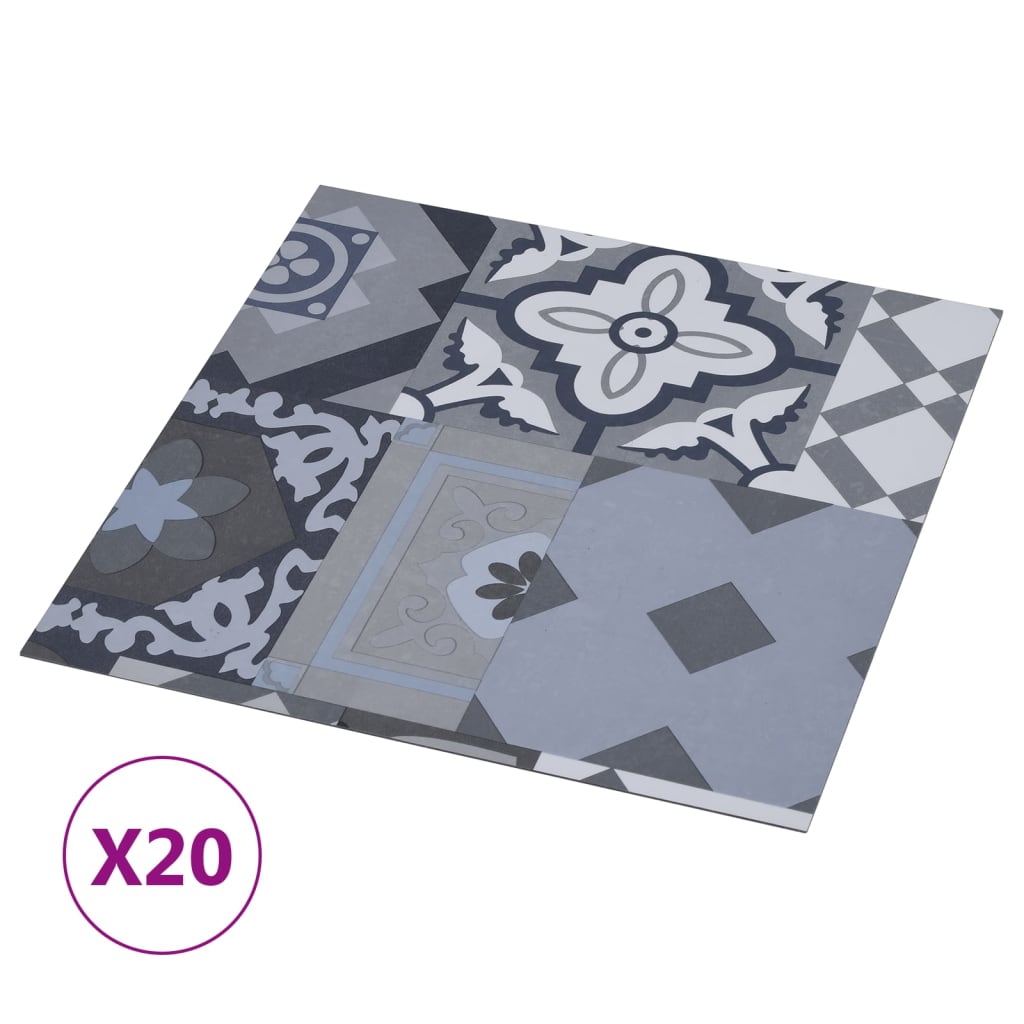 vidaXL Plăci de pardoseală autoadezive, 20 buc., colorat, PVC 1,86 m² vidaXL Plăci de pardoseală autoadezive, 20 buc., colorat, PVC 1,86 m²
