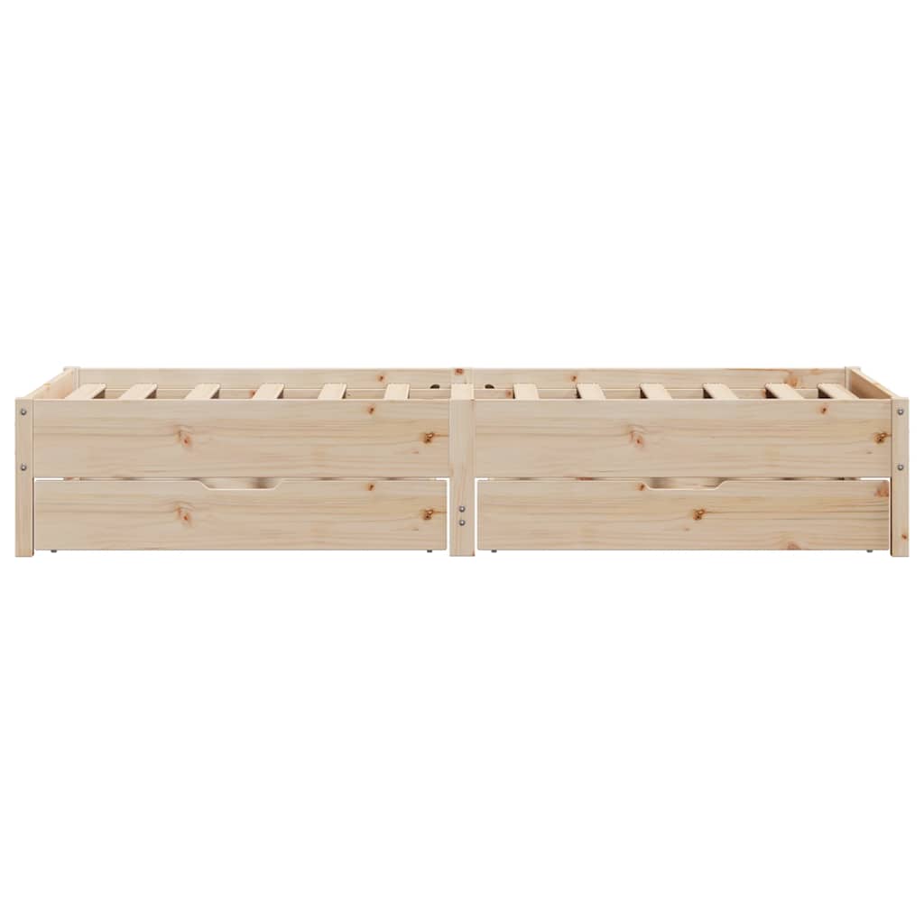 vidaXL Cadru de pat fără saltea, 90x200 cm, lemn masiv pin