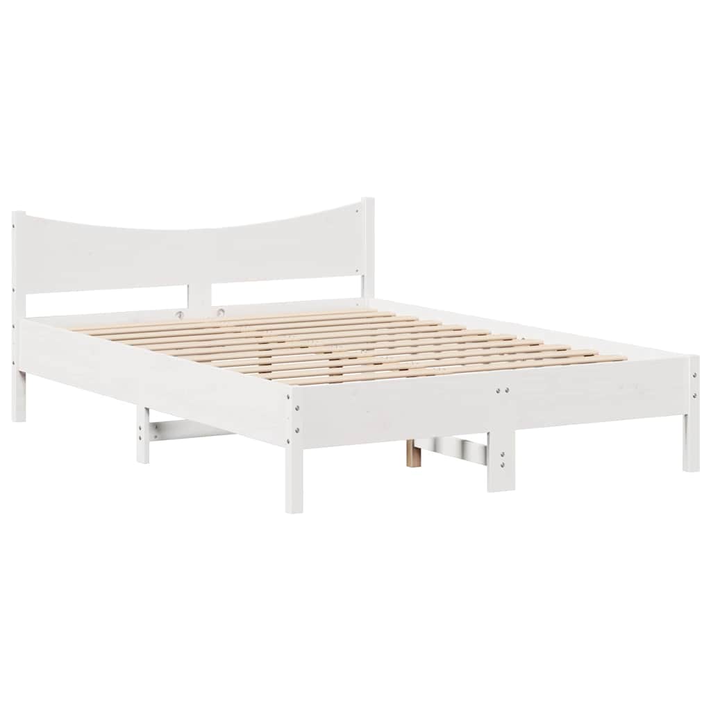 vidaXL Cadru de pat cu sertare, , alb, 120x200 cm, lemn masiv de pin vidaXL Cadru de pat cu sertare, , alb, 120x200 cm, lemn masiv de pin