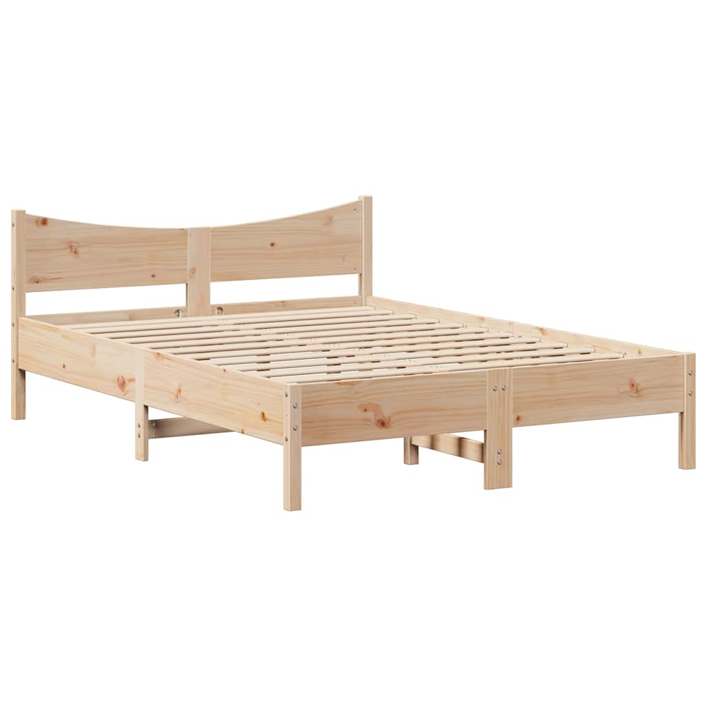 vidaXL Cadru de pat cu sertare, 120x190 cm, lemn masiv pin