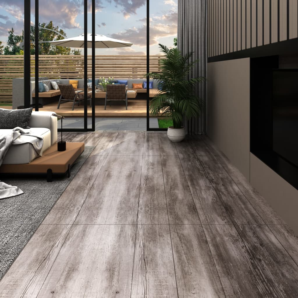 vidaXL Plăci pardoseală autoadezive, lemn maro mat, 5,21 m², 2 mm, PVC vidaXL Plăci pardoseală autoadezive, lemn maro mat, 5,21 m², 2 mm, PVC