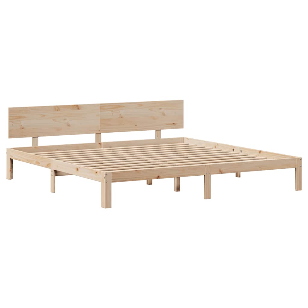 vidaXL Cadru de pat cu sertare 180x200 cm lemn masiv pin