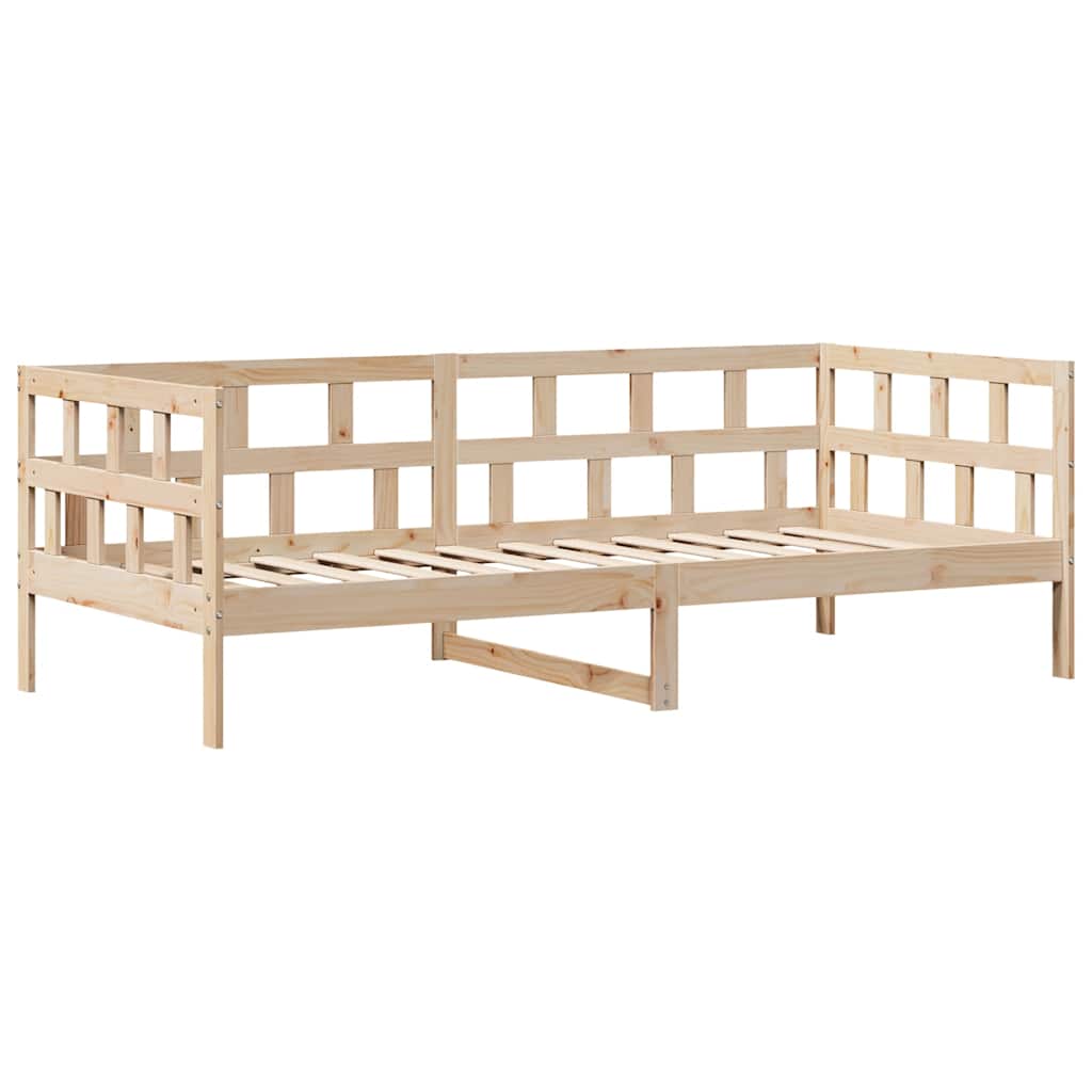 vidaXL Pat de zi cu sertare, 80x200 cm, lemn masiv pin